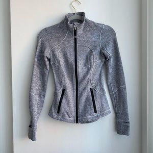Grey Lululemon zip up sweater